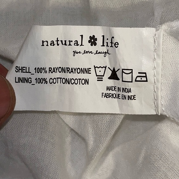 NATURAL LIFE White Dress with Colorful Embroidery - Picture 9 of 11